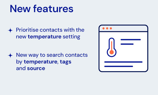 Contacts temperature